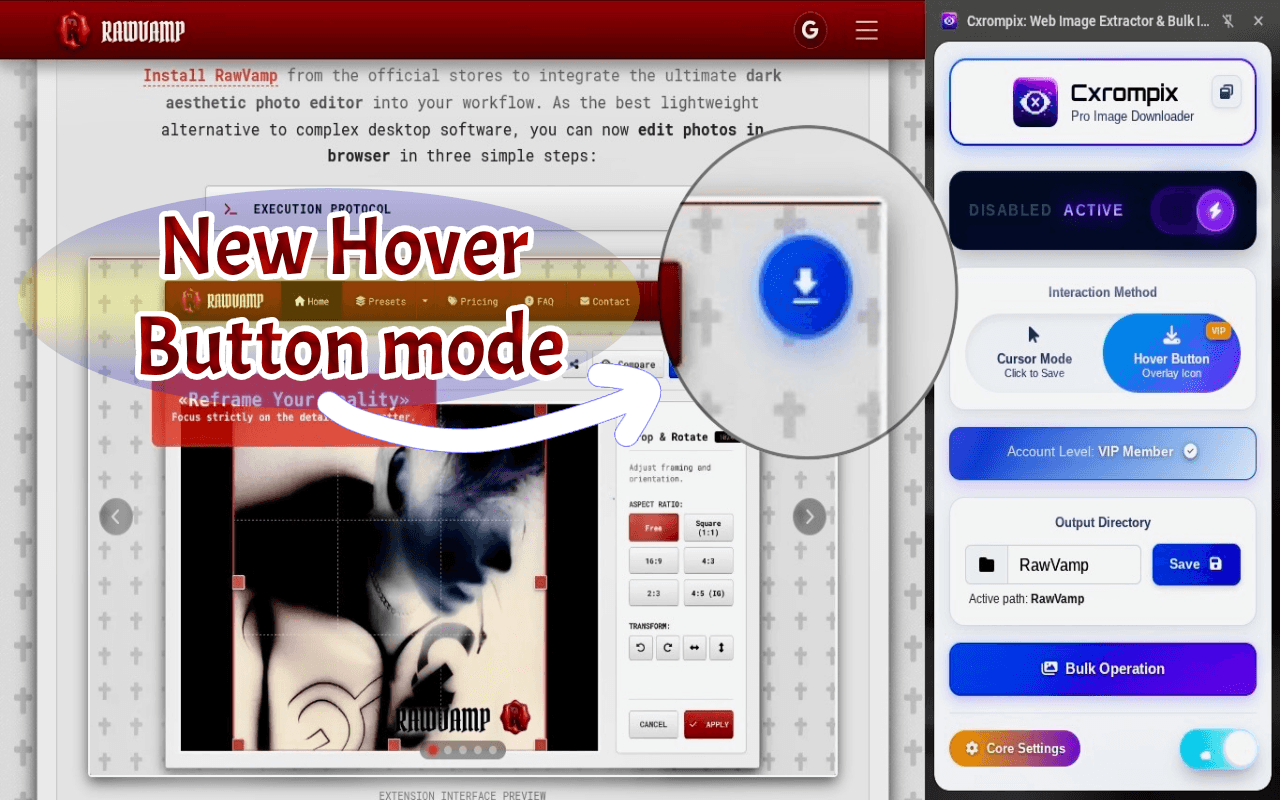 Cxrompix: Web Image Extractor Bulk Downloader image 3