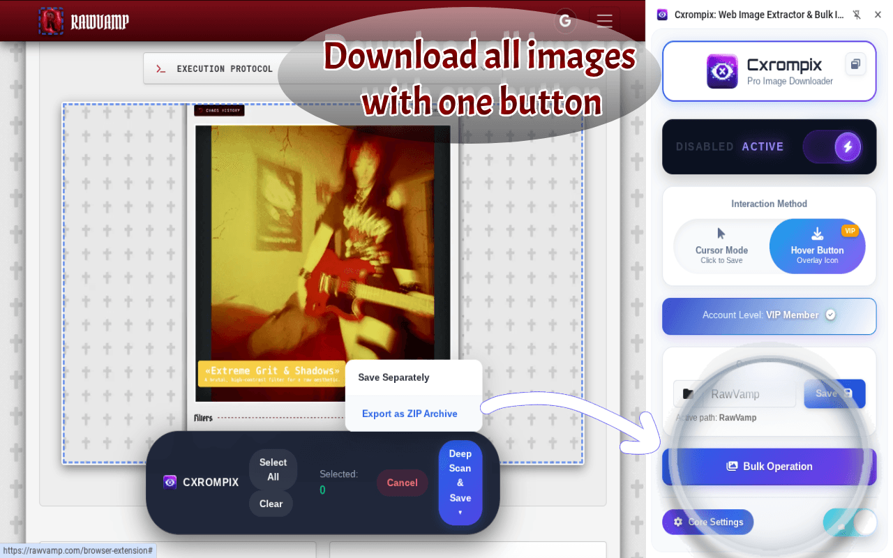 Cxrompix: Web Image Extractor Bulk Downloader image 2
