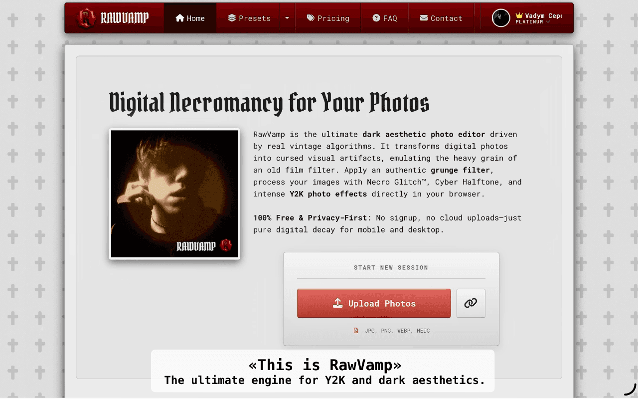 RawVamp: Free Image Darkener Chrome Web Store image 4