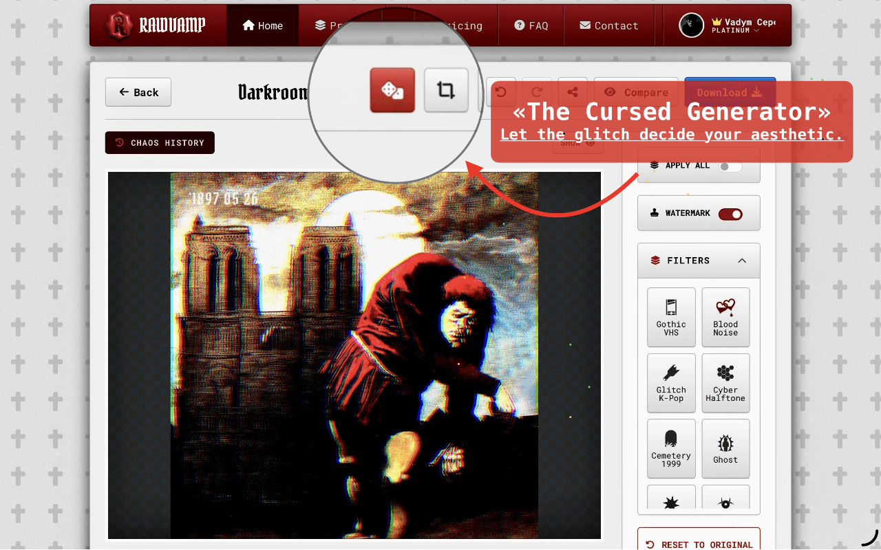 RawVamp: Free Image Darkener Chrome Web Store image 3