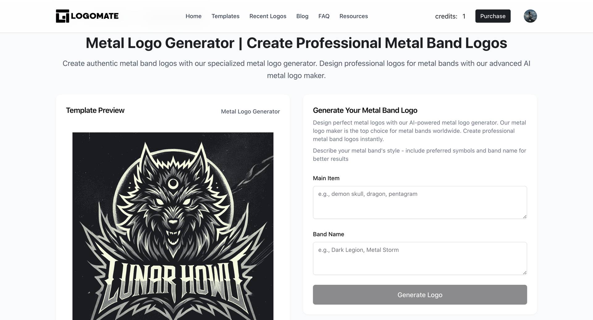 Metal Logo Generator image 1
