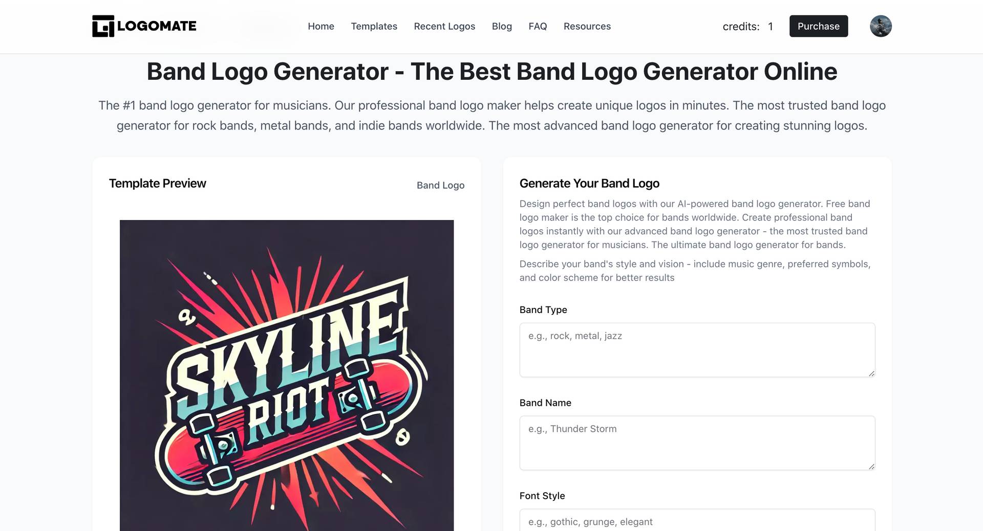 band logo generator image 1