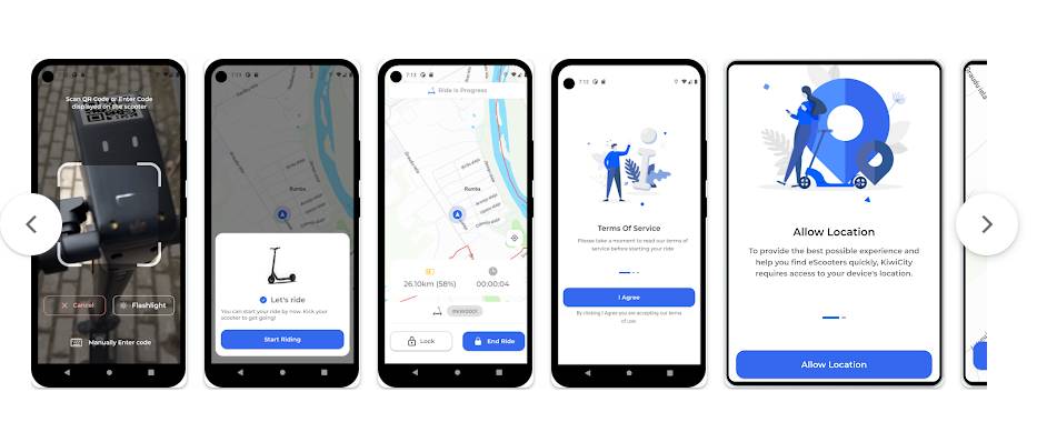 KiwiCity Scooter Sharing App image 3