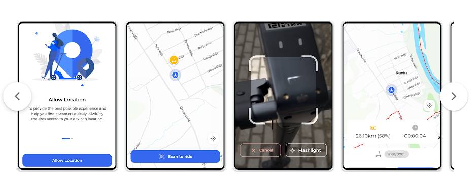 KiwiCity Scooter Sharing App image 4