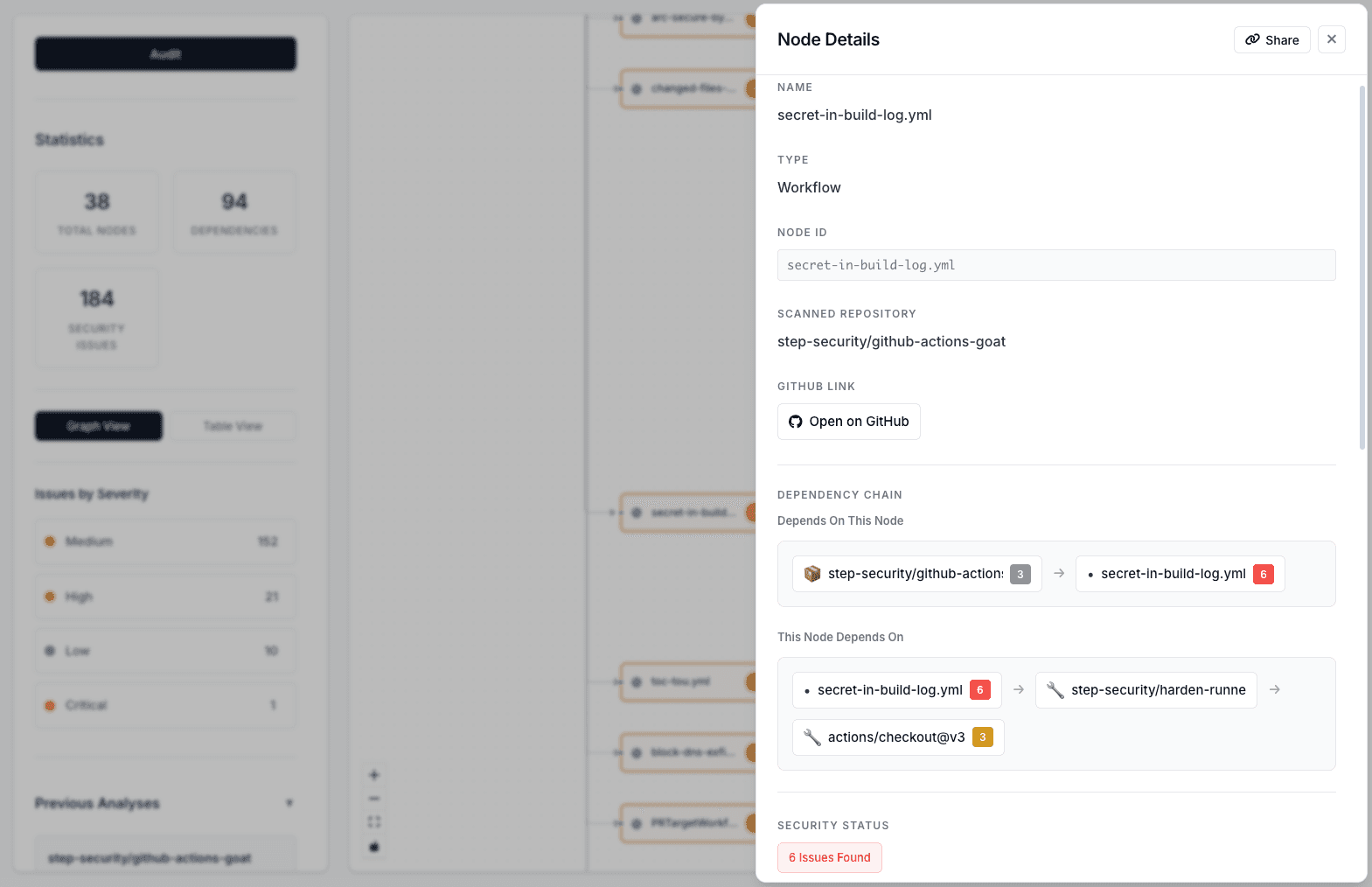 actsense - GitHub Actions Security Auditor image 2