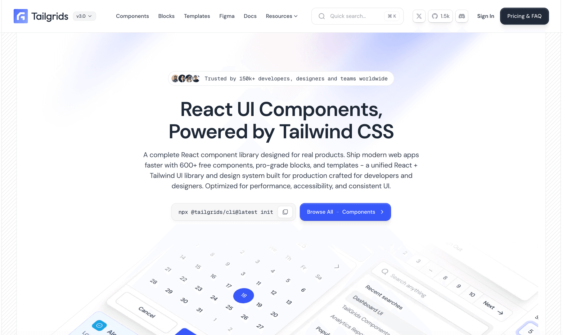 Tailgrids - React UI Component Library image 2