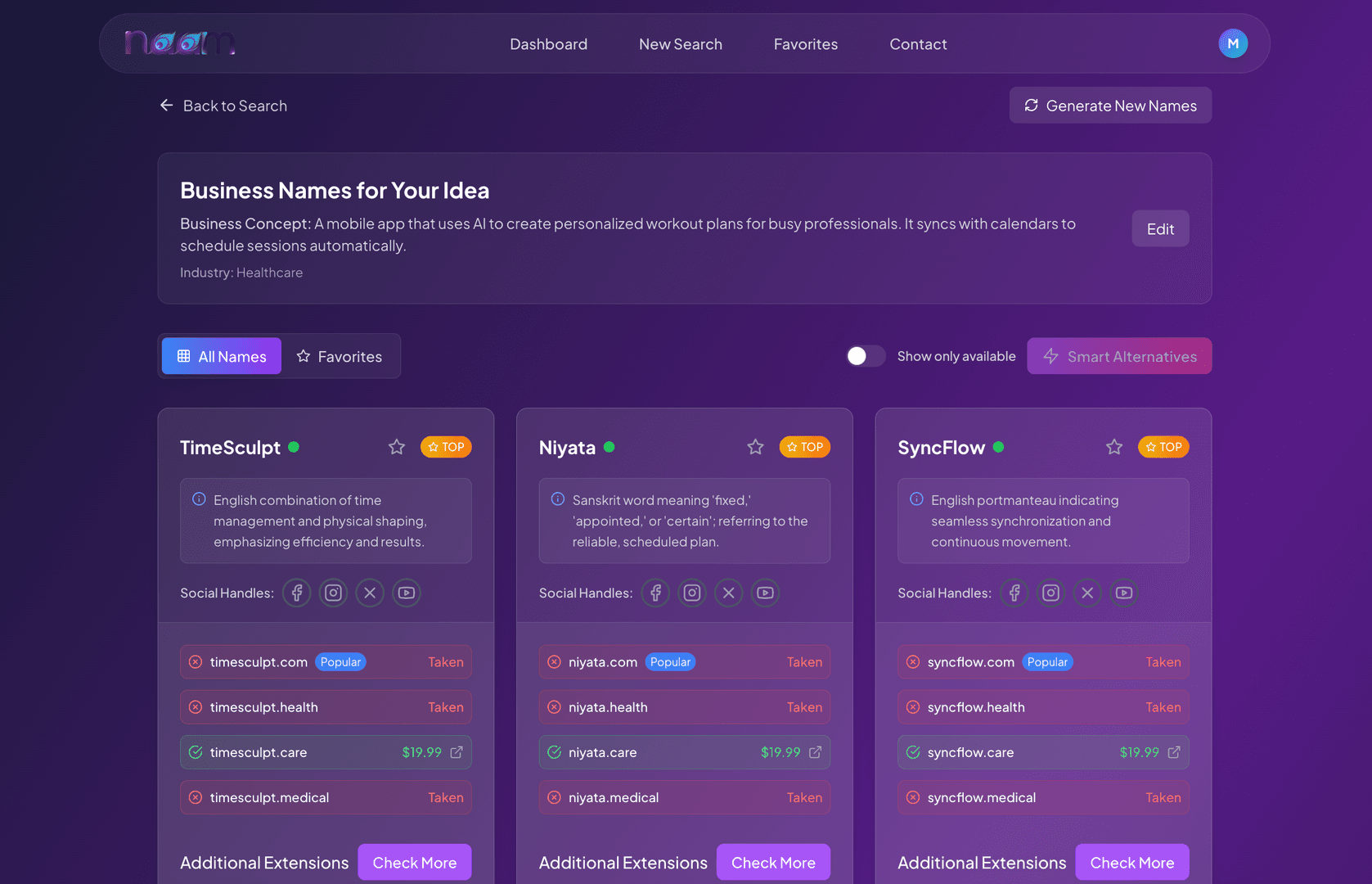 naam - Business Name & Domain generator by AI image 2