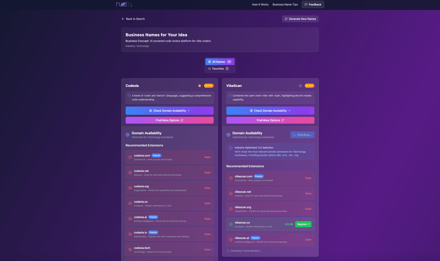 Naam - AI Business Name Generator image 3
