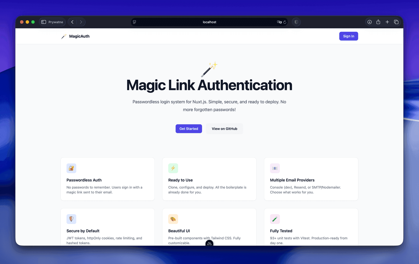 Magic Link Authentication Template image 1