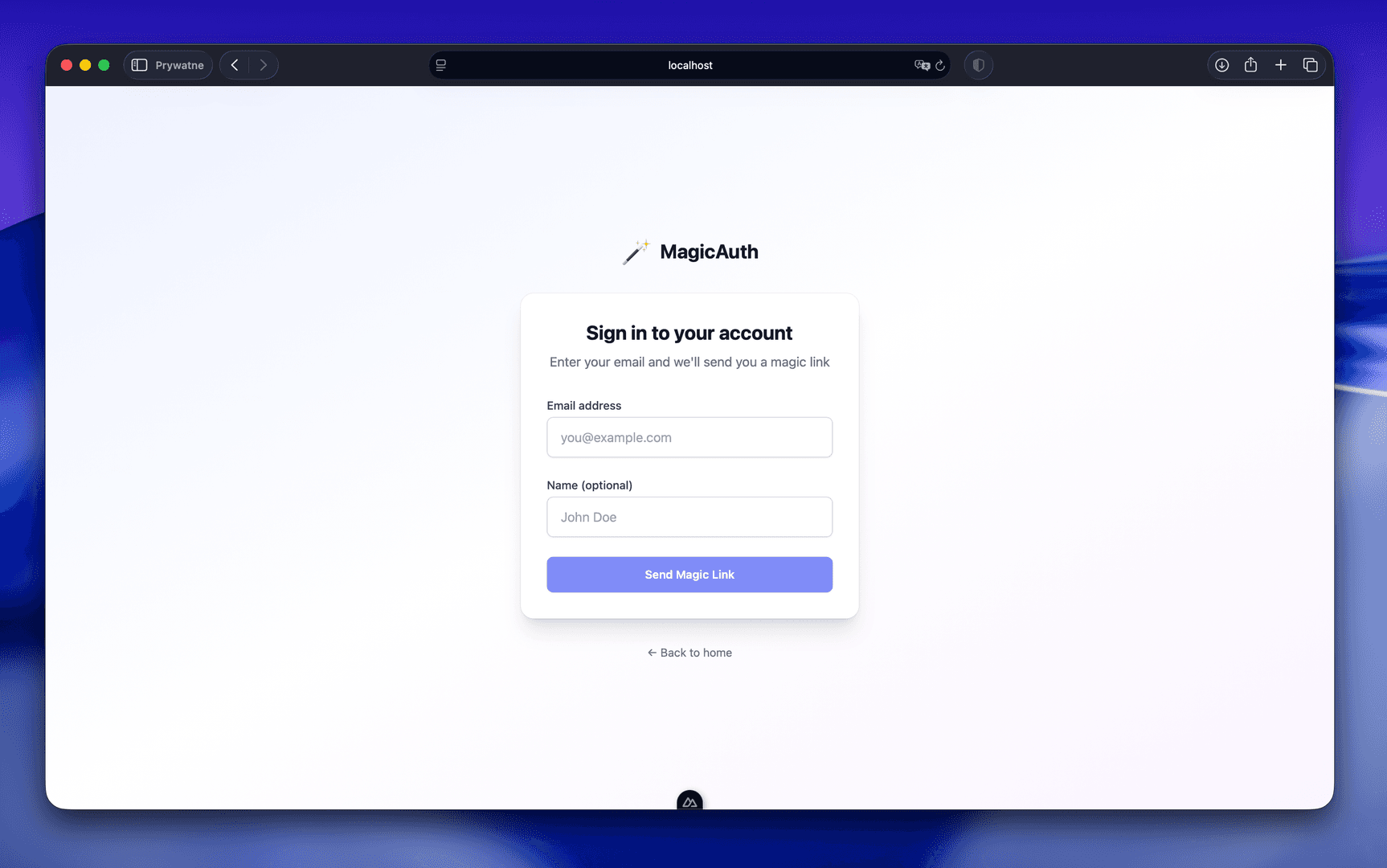 Magic Link Authentication Template image 2