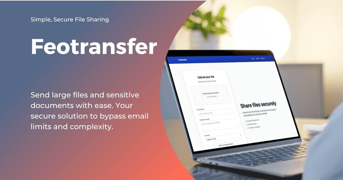 Feotransfer — Secure, fast file sharing image 2