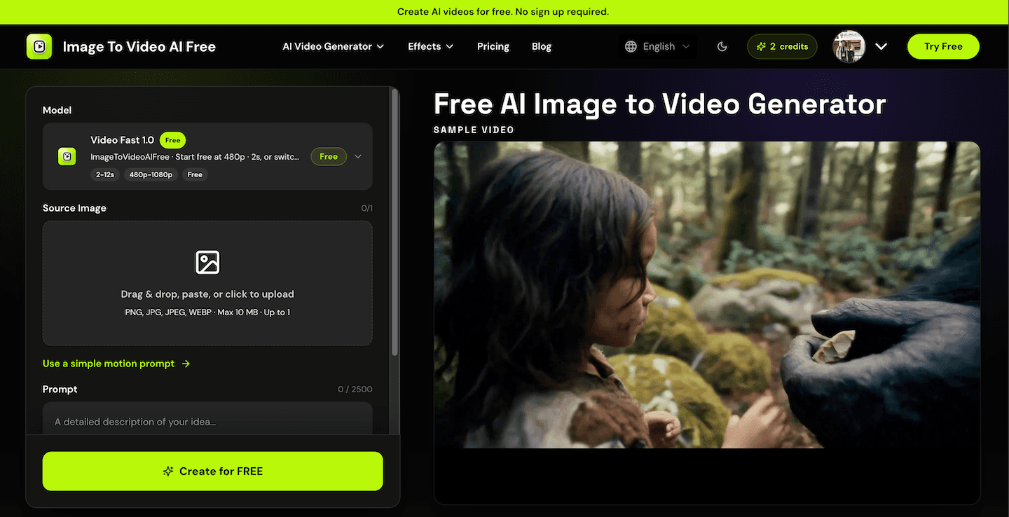 Image to Video AI Free Unlimited image 1