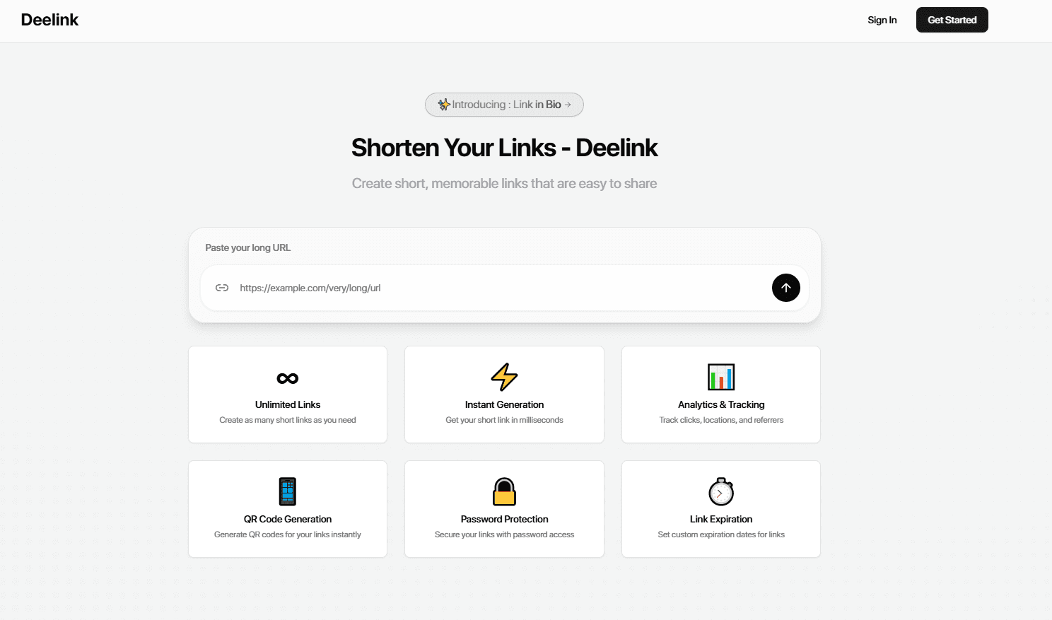 Deelink – URL Link Shortener | Link-in-Bio image 1