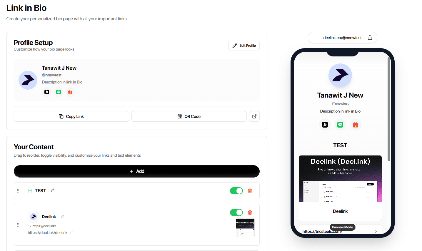 Deelink – URL Link Shortener | Link-in-Bio image 3