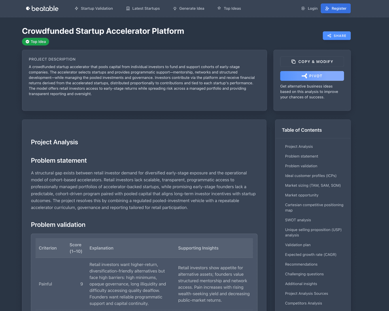 Beatable - Business Validation Platform image 2