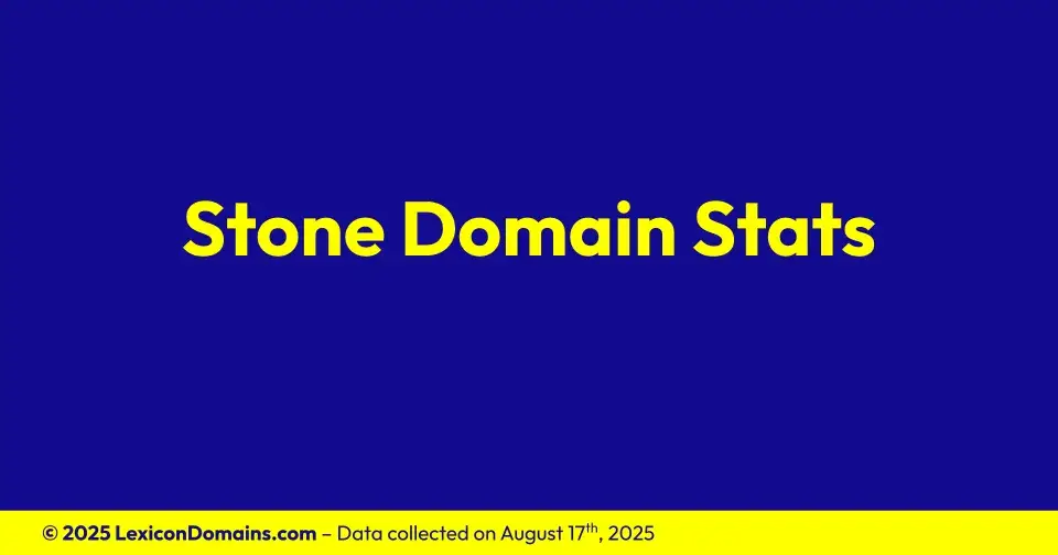 How 28 Stone .com Domains Are Being Used in 2025
