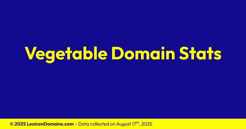How 52 Vegetable .com Domains Are Being Used in 2025
