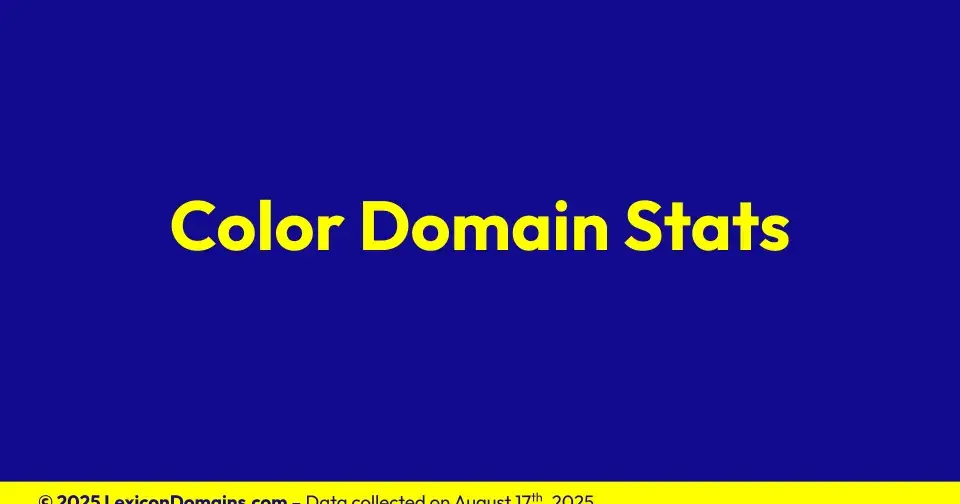 How 47 Color .com Domains Are Being Used in 2025