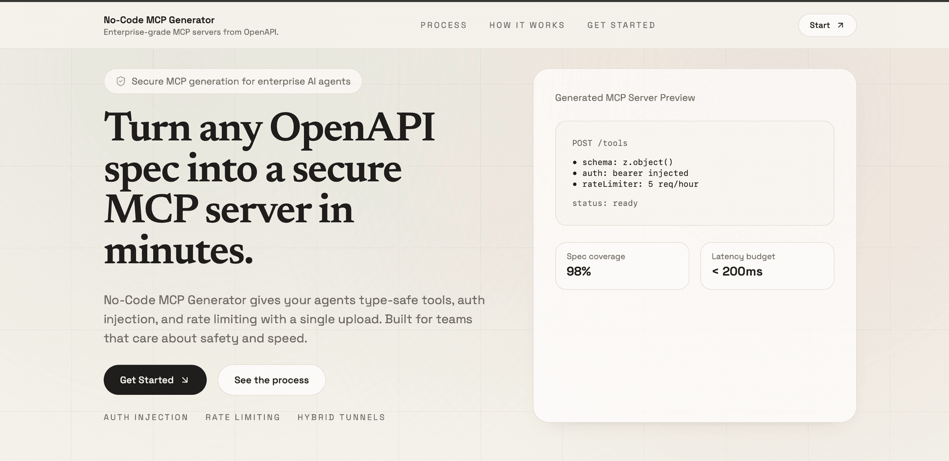No code MCP Generator image 1