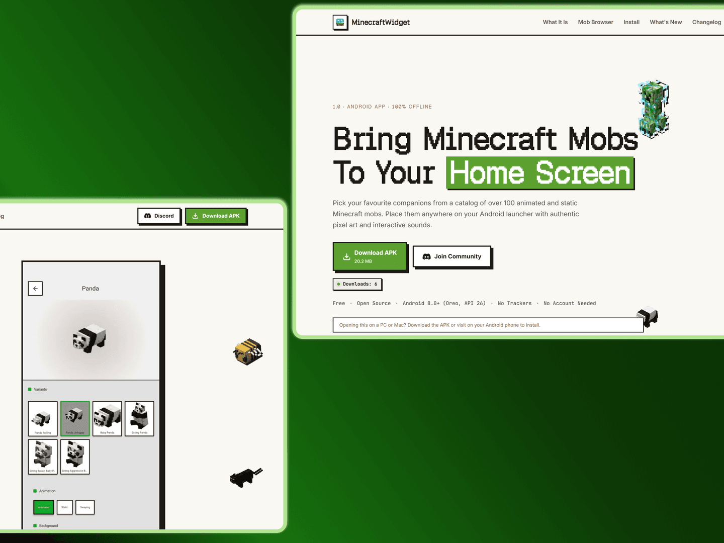 MinecraftWidget - Home Screen Companions image 2