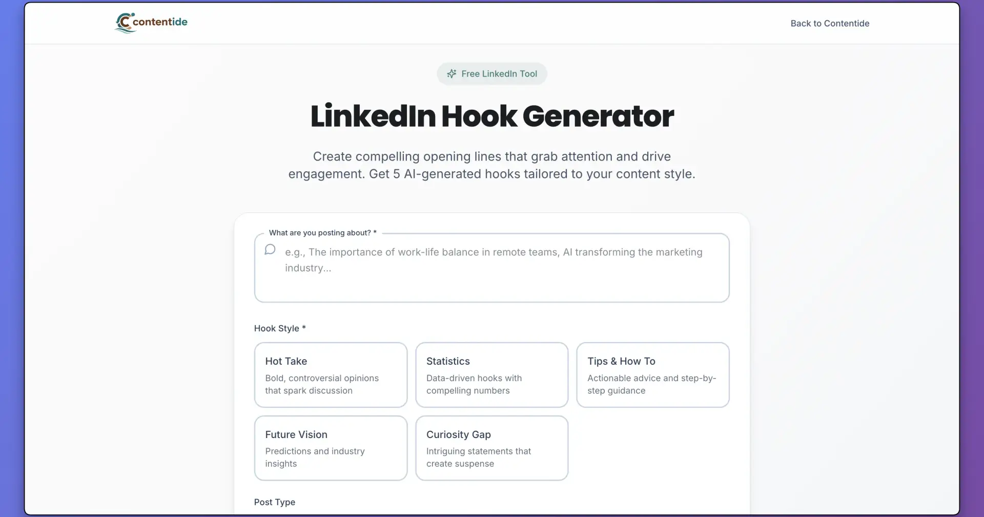 Master the Art of the Opening Line: Introducing the FREE Contentide Hook Generator