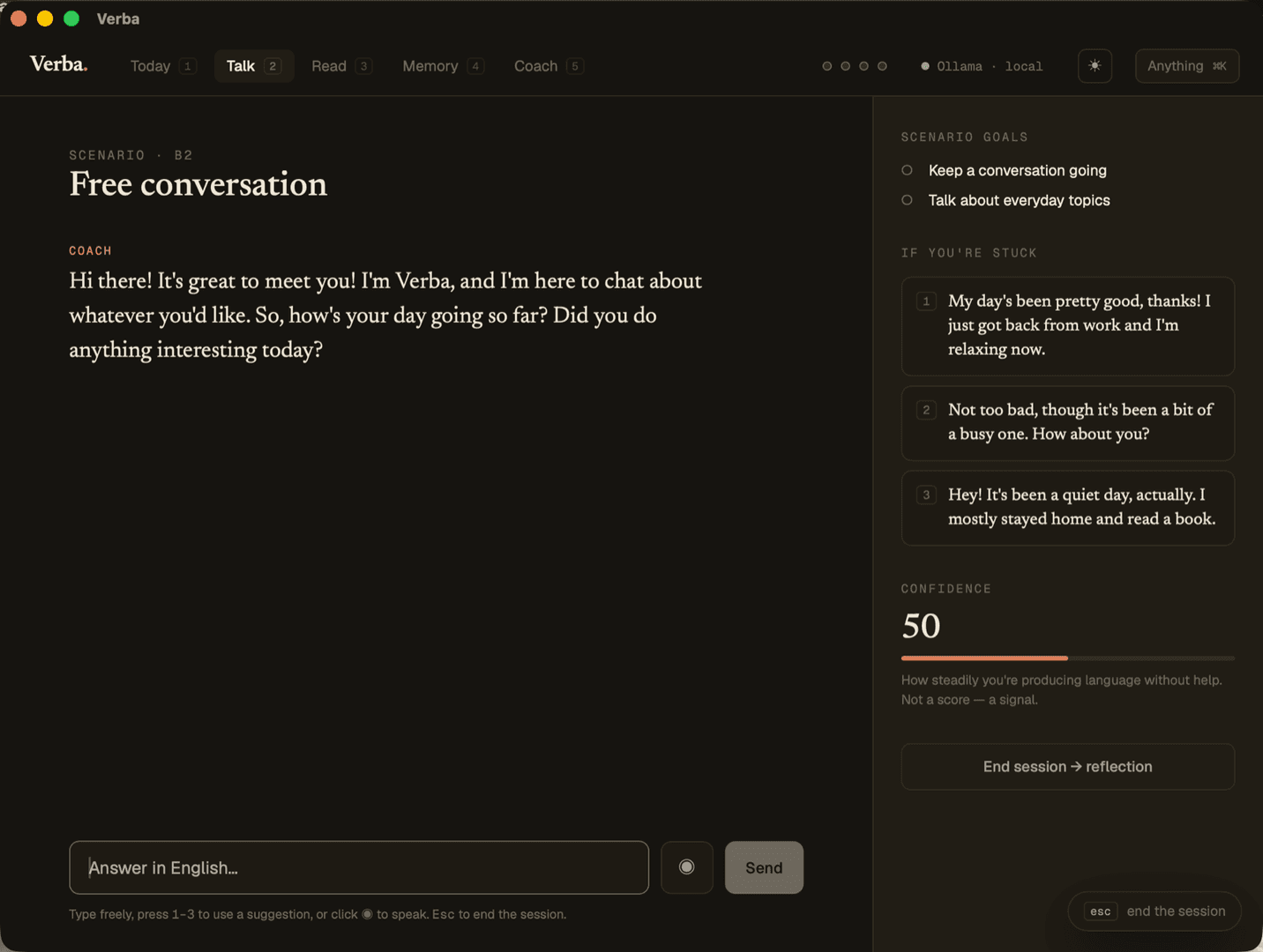 Verba: Learn a language by talking to an AI image 2