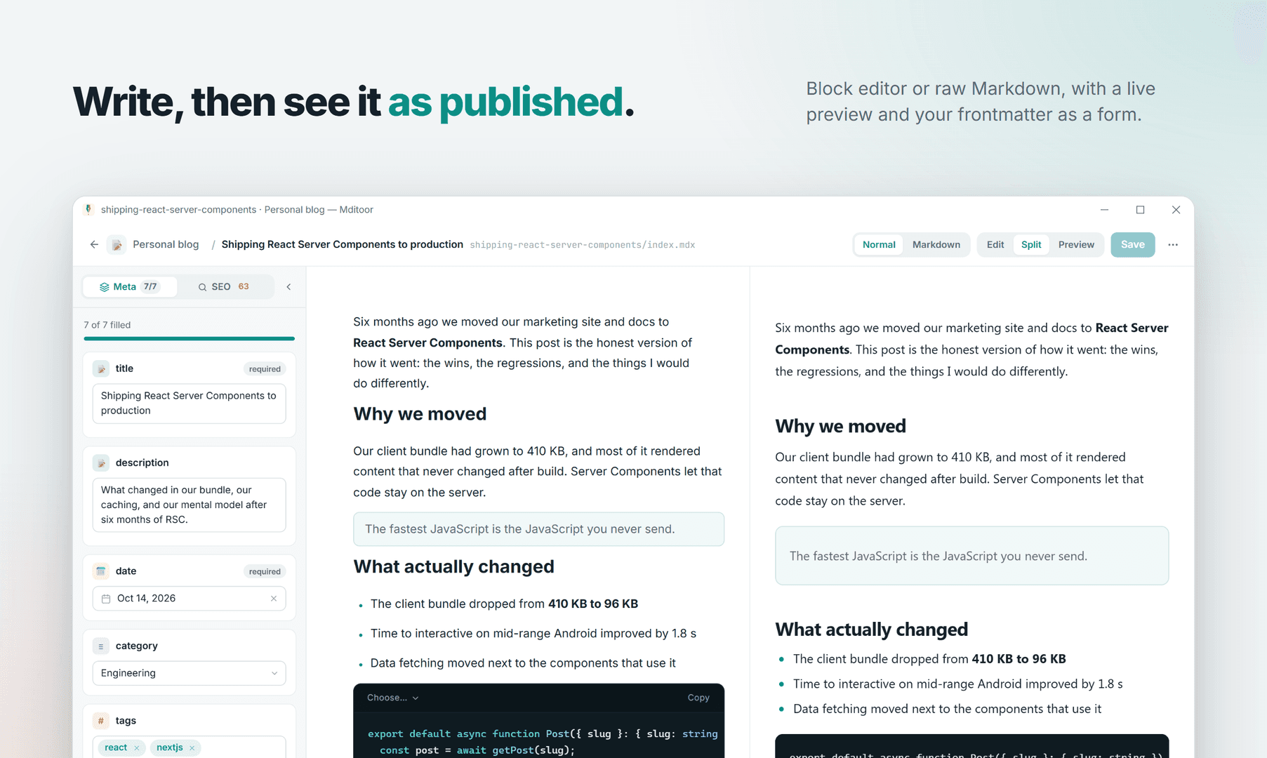 Mditoor – Free MDX Editor for Developer Blogs image 3