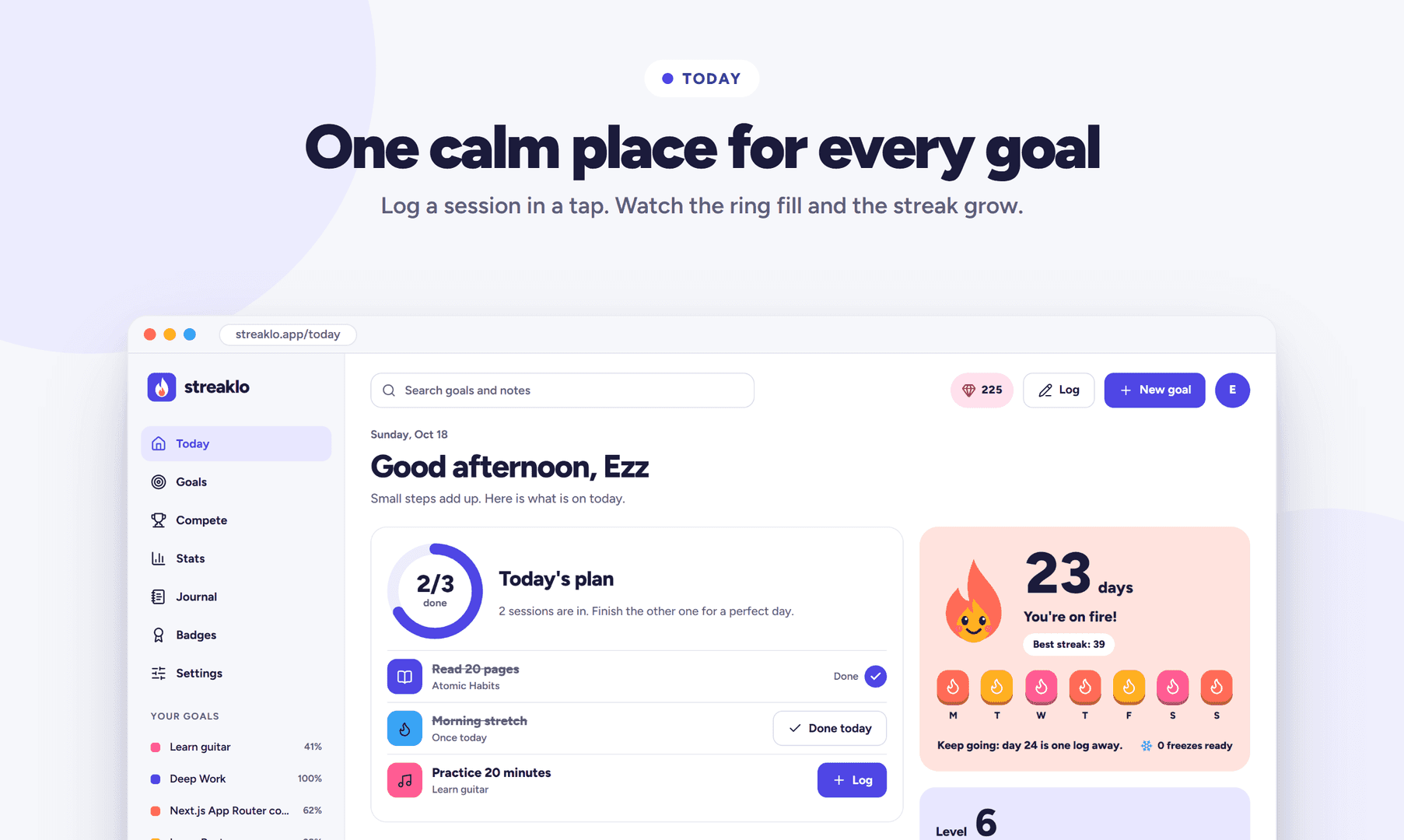 Streaklo: make learning a game you win image 2