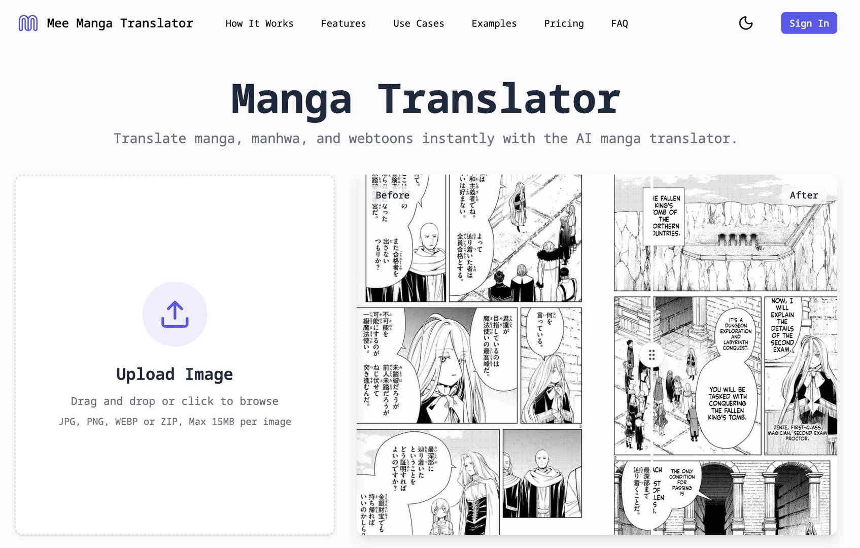 Mee Manga Translator image 1