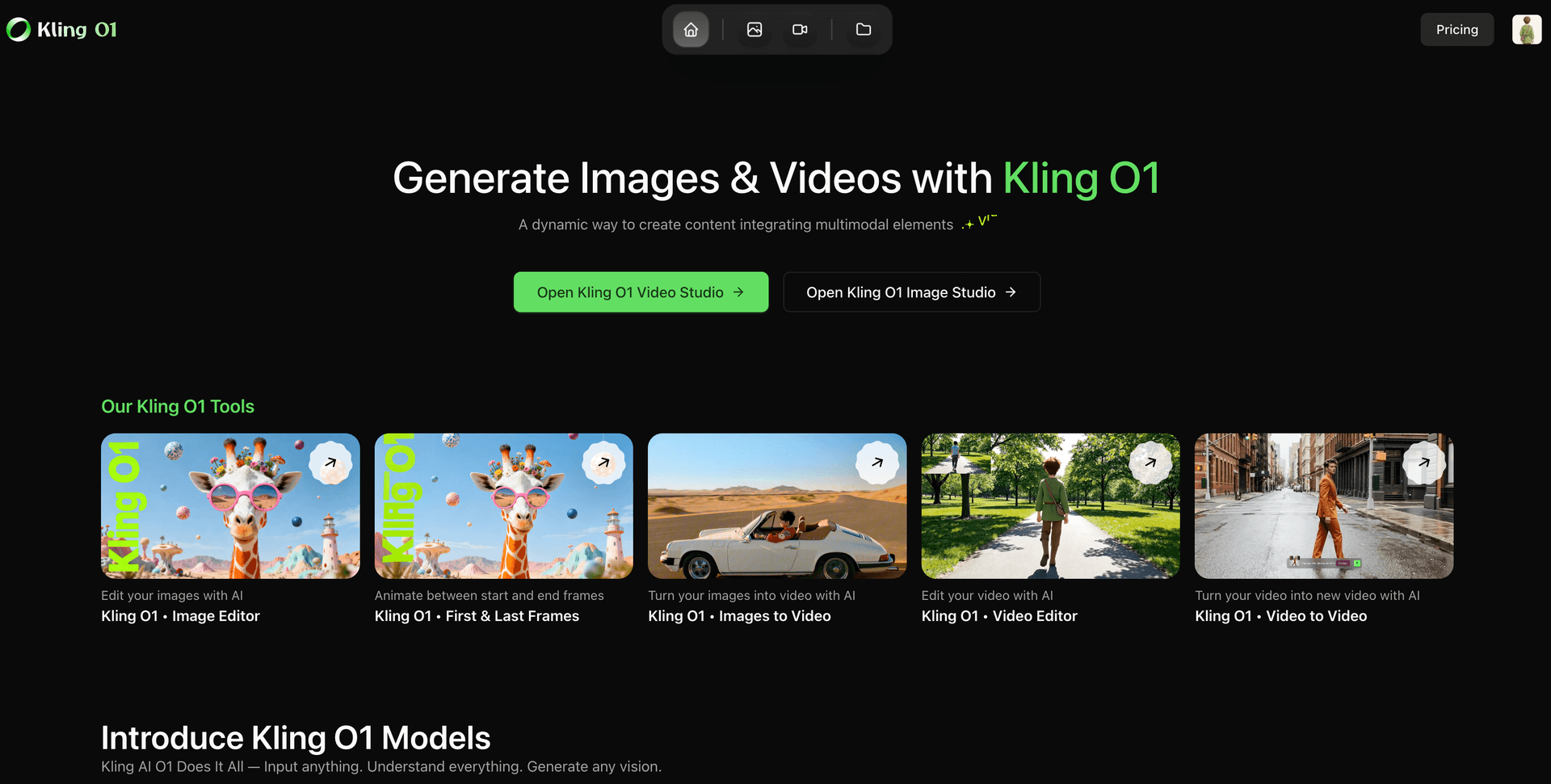 Kling O1 - AI Video Generator & Editor image 1