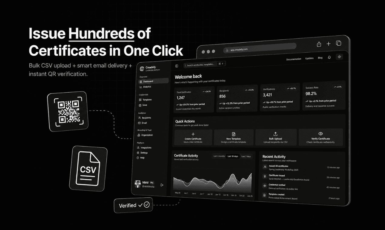 Creadefy - Digital Certificates Platform image 2