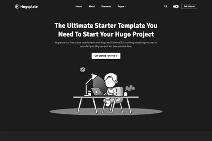 Hugoplate - Open-source Template image 1