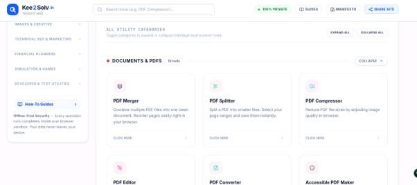 Kee2Solv — Free Multi Private Web Tools image 1