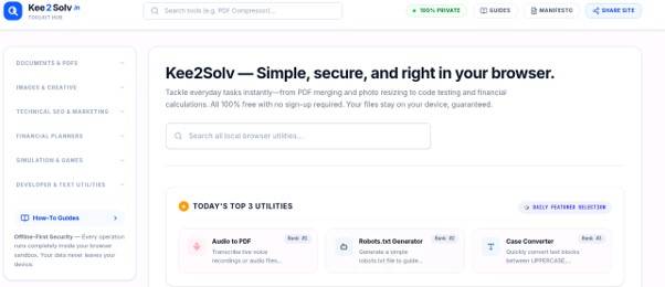 Kee2Solv — Free Multi Private Web Tools image 4
