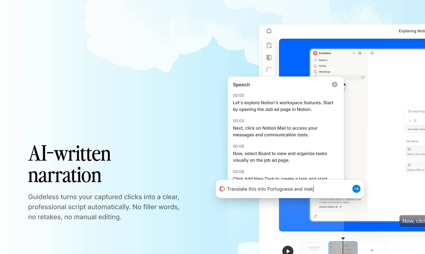Guideless: AI Documentation & Video Guides image 2