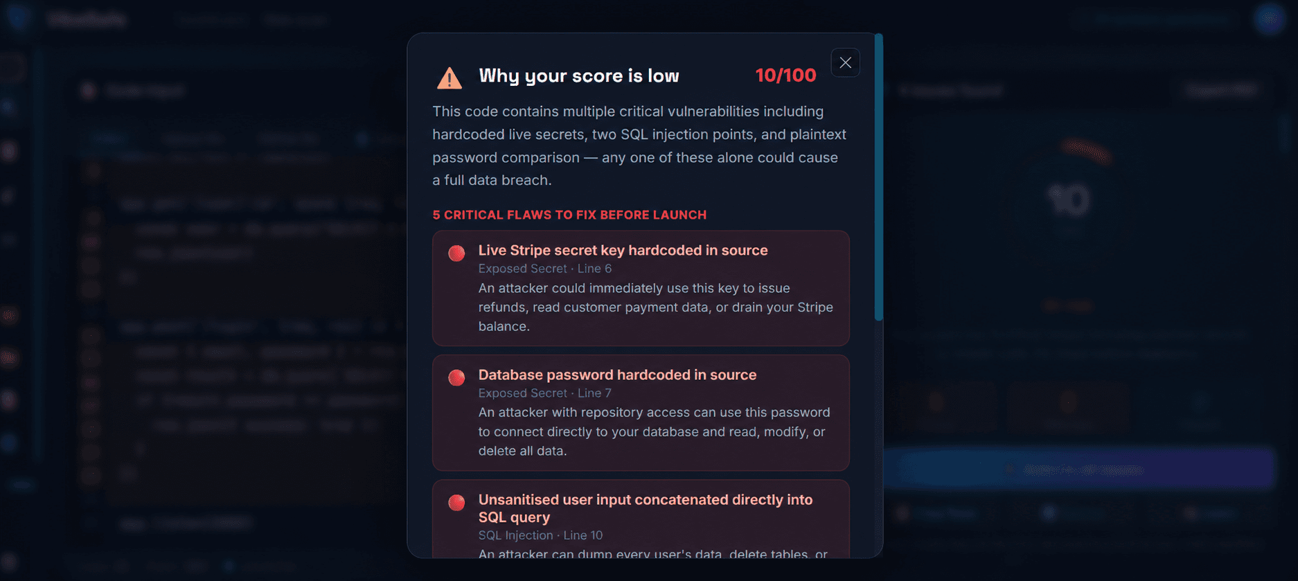 VibeSafe | AI Code Security Scanner image 4
