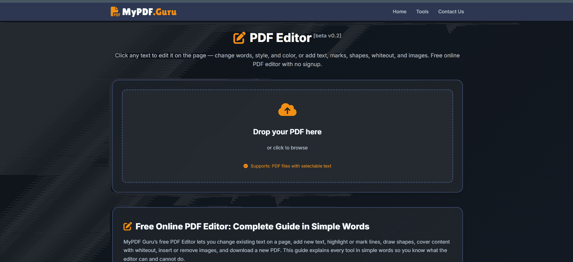 MyPDF.Guru — PDF Editor & Tools image 4