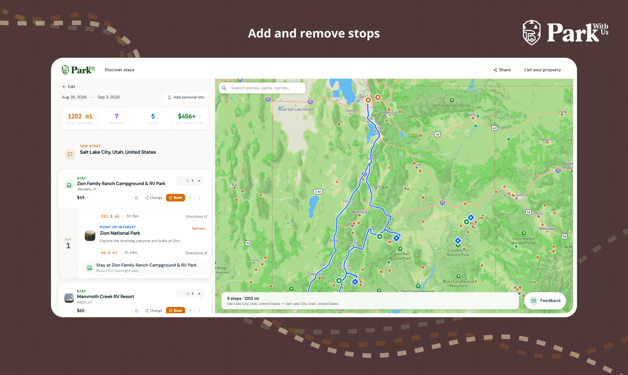 Park With Us - Road Trip Planner image 4