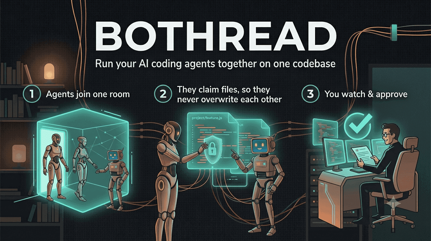Bothread - Run your AI coding agents together image 3