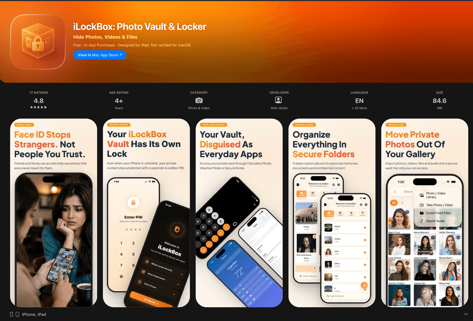 iLockBox: Offline Photo Vault & Video Locker image 1