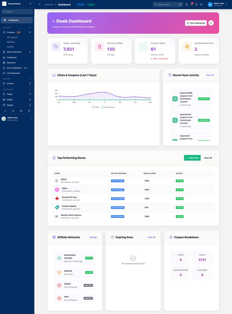 DealEngine Build an Automated Coupon Website image 2