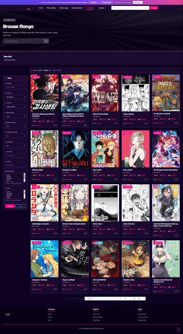 MangaReader - Start  Manga Website in Minutes image 2