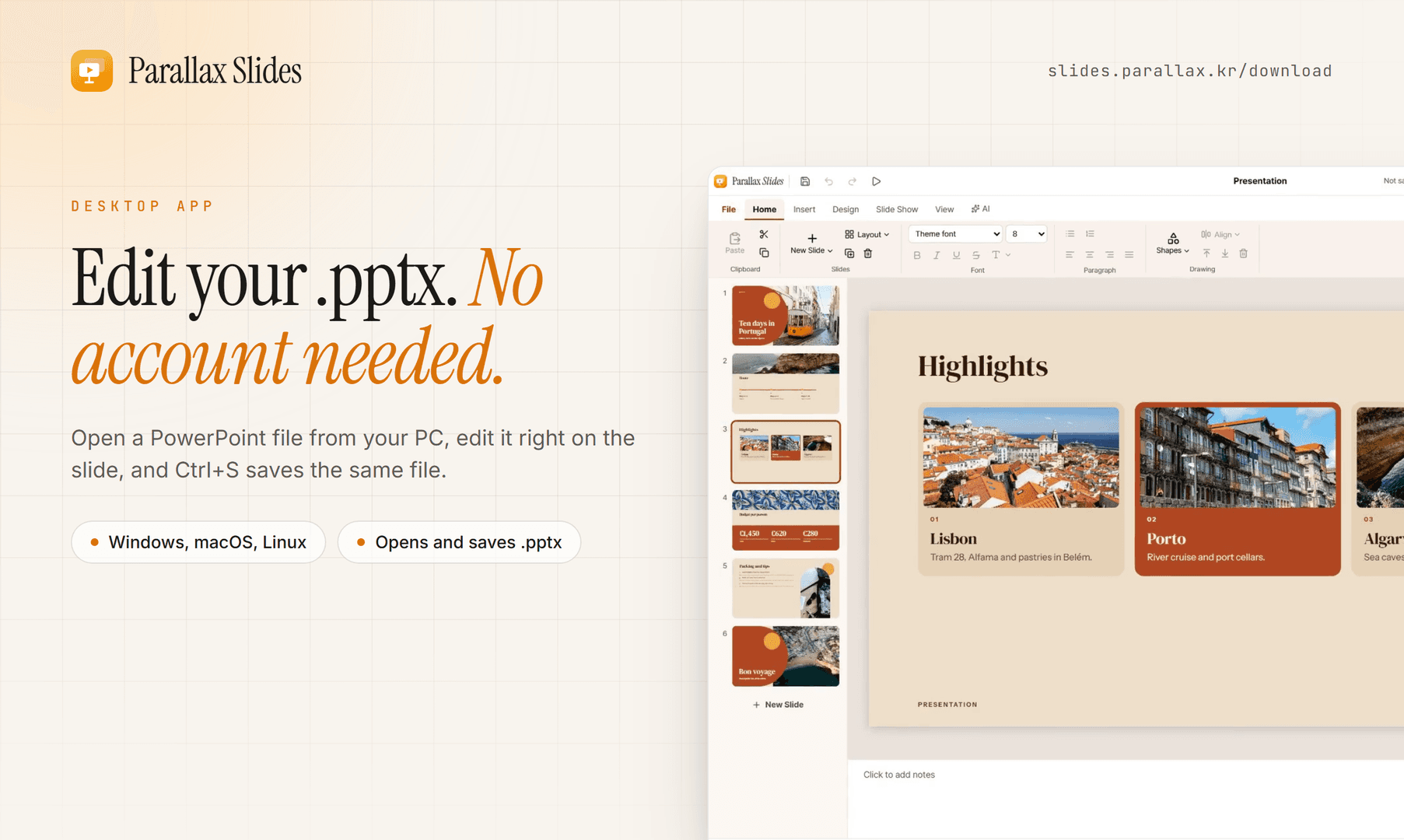 Parallax Slides Desktop image 1