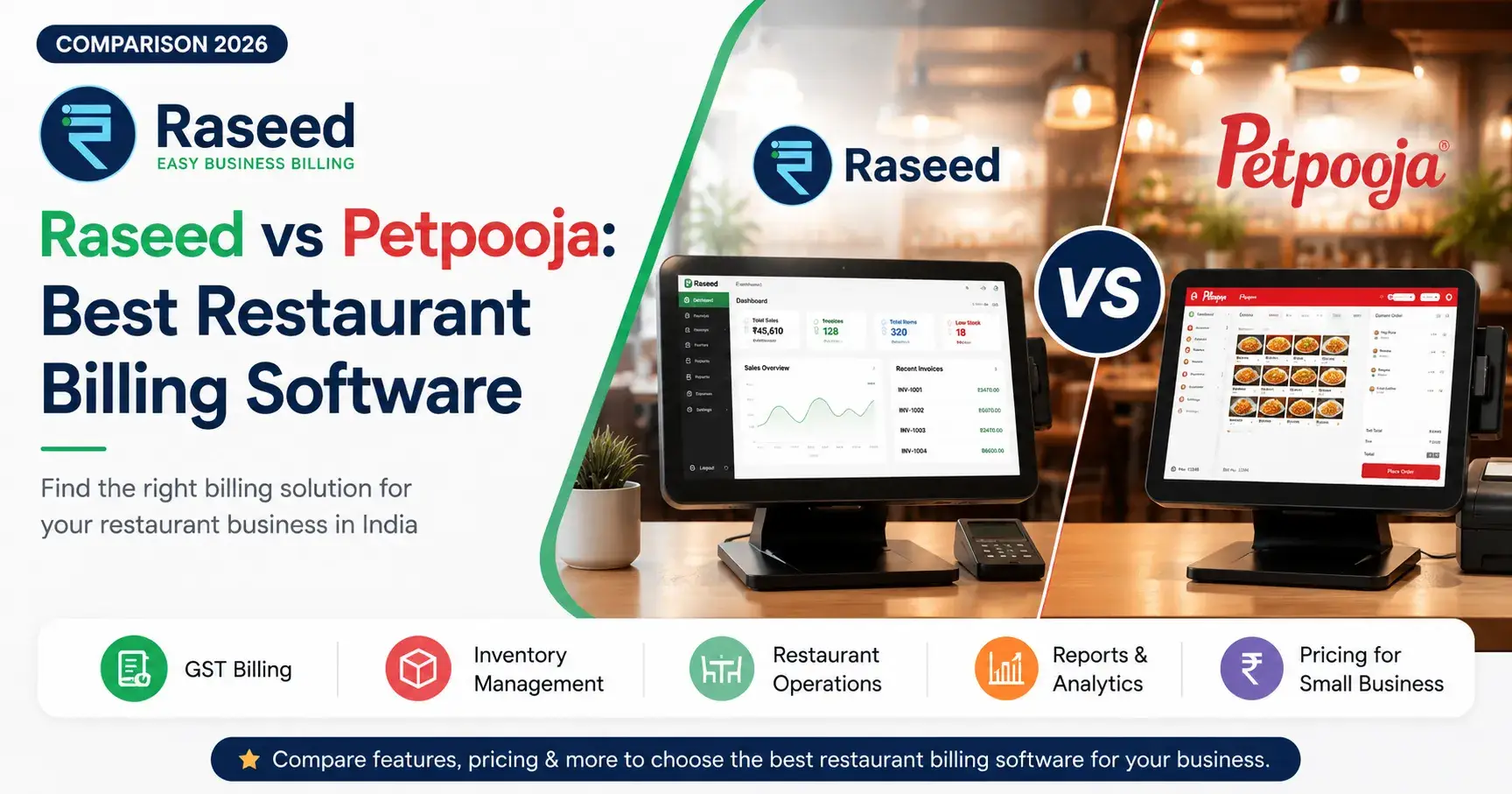 Raseed vs Petpooja: Best Restaurant Billing Software