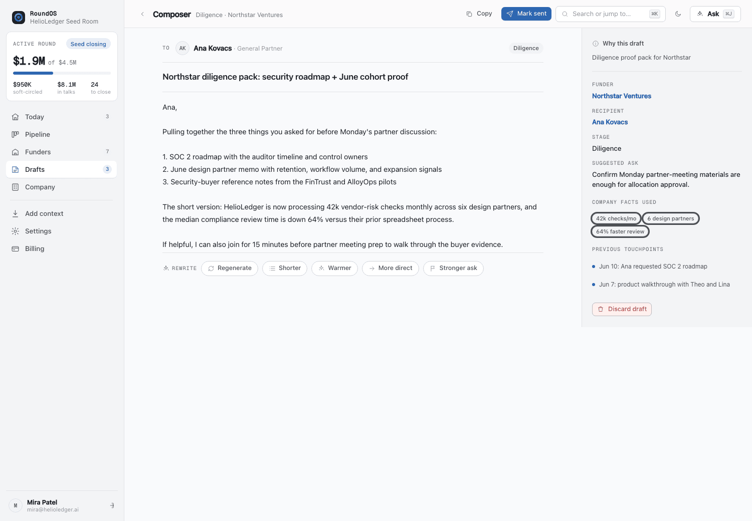 RoundOS | AI fundraising CRM image 4