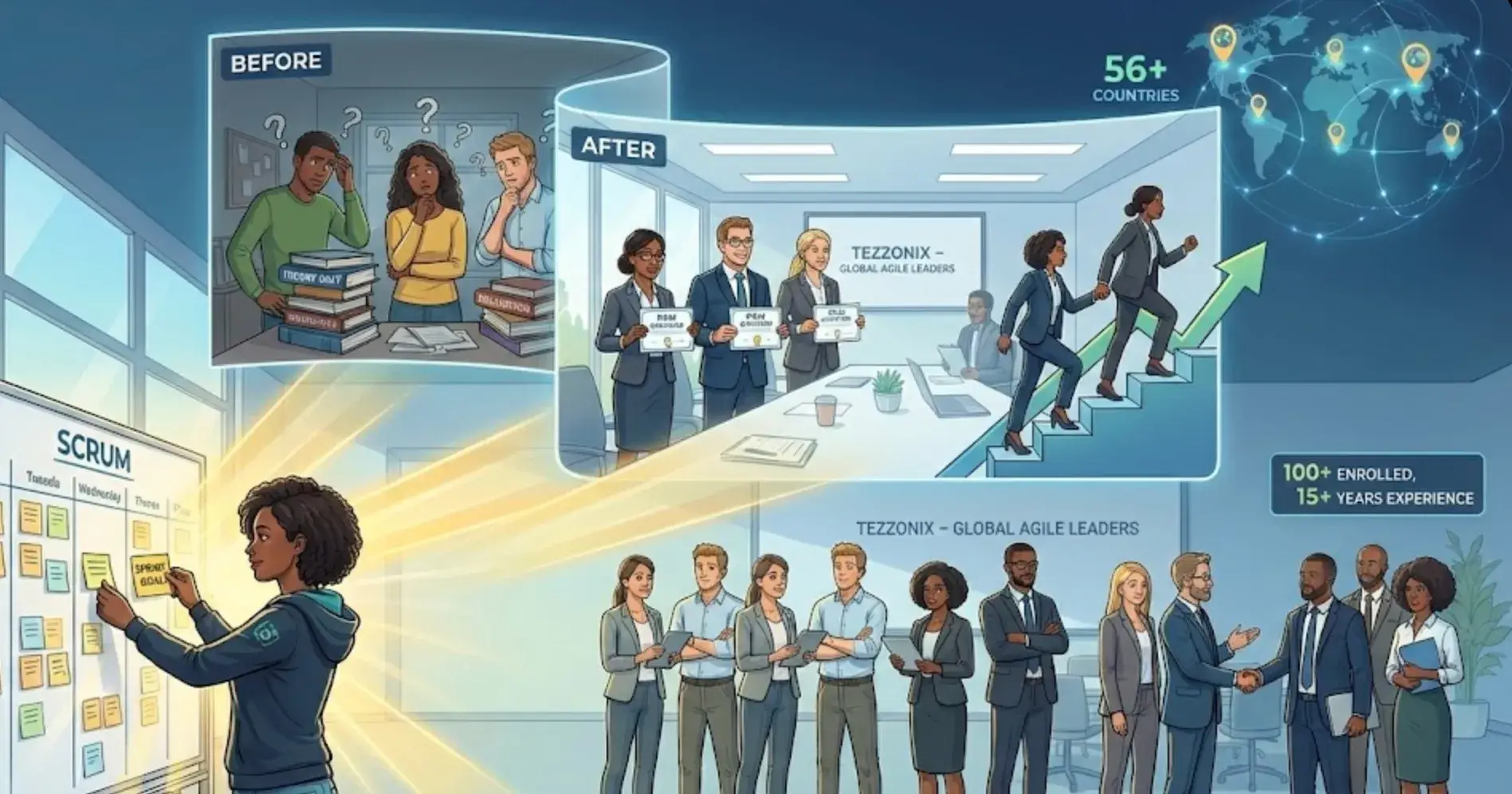 Why Our Scrum Training Focuses on Transformation, Not Just Certification