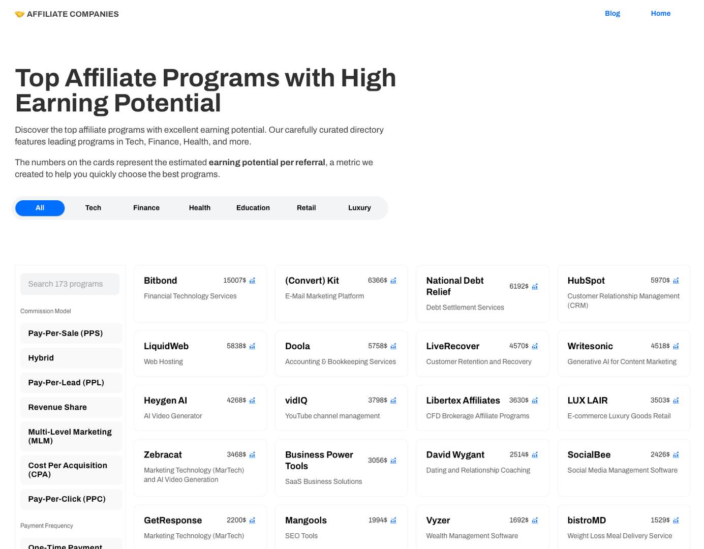 affiliatecompanies.net