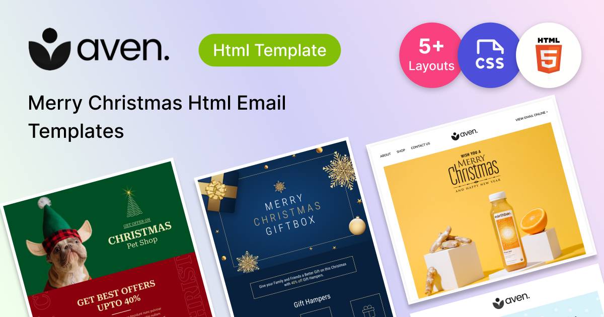 Marry Christmas HTML Email Templates