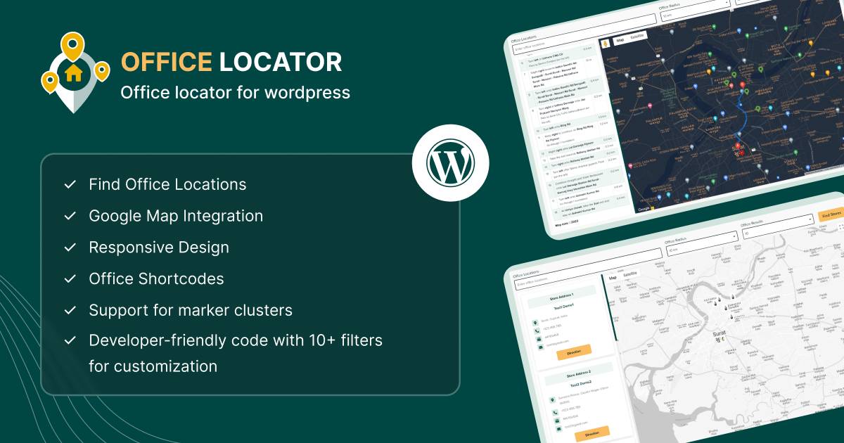 Office / Store Locator WordPress Plugin