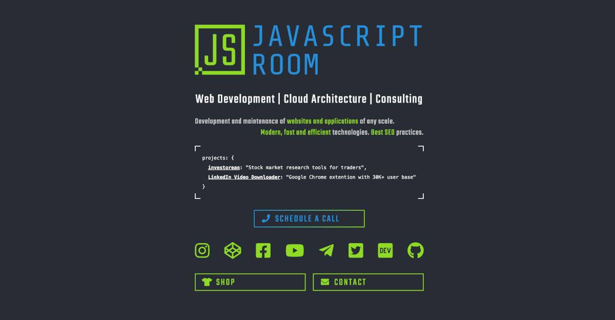 JavaScript Room